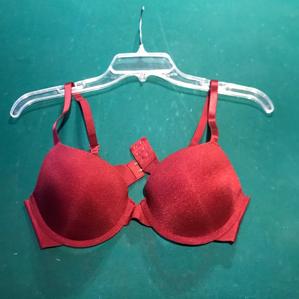 Pretty Burgundy color “Prima Valentina” Padded Underwire Bra, Size 34B - Picture 9 of 9